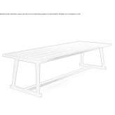 Rectangular oak table Eksaarde