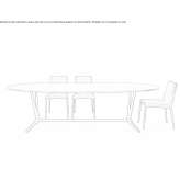 Oval wooden table Mihoveni