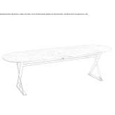 Rectangular marble table Deliktas