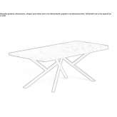 Rectangular wooden table Bonn