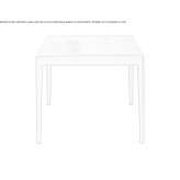 Square oak dining table Couva
