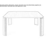 Square, multi-layered wooden table Bidingen