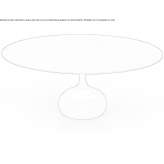 Table with a polyurethane base and a round MDF top Mekinje