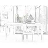 Rectangular table Chatel