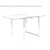 Rectangular table with a drop-top, made of HPL Sweetser