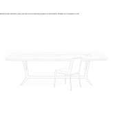 Rectangular wooden table for the living room Mihoveni