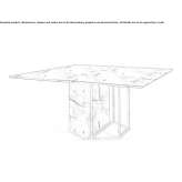 Square dining table Perevoz