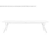 Rectangular cement table Tenango