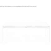 Rectangular steel dining table with drawers Uedem