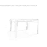 Square table Chatel