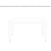Extendable rectangular table Chacala