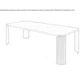 Rectangular, multi-layered wooden table Bidingen