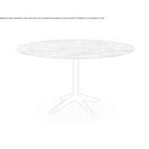 Round marble table Ligatne