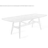Rectangular table made of solid wood Pomarolo