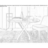Square marble table Deliktas