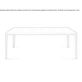Rectangular cement table Margon