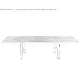 Rectangular wooden table Valbonne