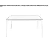 Rectangular wooden table Buscoldo