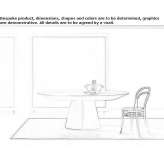 Extendable oval wooden table Gandra
