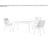 Round marble dining table Govone