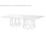 Rectangular marble table Colwich
