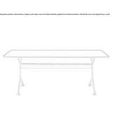 Rectangular table made of wooden veneer Panka