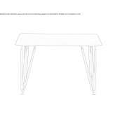 Square multi-layered wooden table Remas