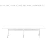 Rectangular table made of wooden veneer Panka