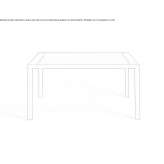 Dining table made of powder-coated steel Mengibar