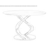 Round onyx table Chinipas