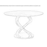 Dark Emperador marble table Chinipas