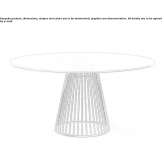 Round glass dining table Weipa
