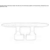 Oval wooden dining table Orsay