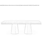Rectangular wooden dining table Cacique