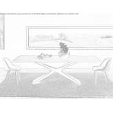 Rectangular table made of solid wood Baranoa