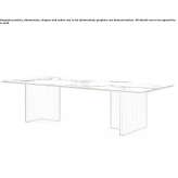 Rectangular ceramic dining table Licking