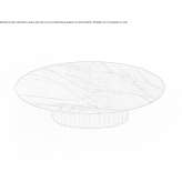 Oval marble table for the living room Wasosz