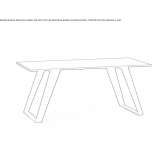Rectangular dining table Niebla