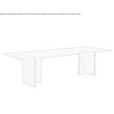Rectangular wooden dining table Licking