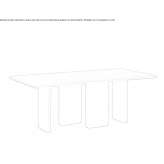 Rectangular ash table Utsira