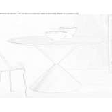 Round wooden table Lanester