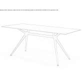 Rectangular dining table Refugio