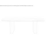 Rectangular table made of porcelain stoneware Birgte