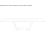 Rectangular stained glass table Jarocin