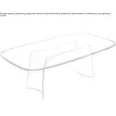 Rectangular glass table Sclayn