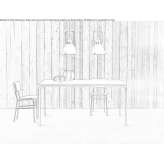 Fenix-NTM® extendable rectangular dining table Akert