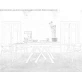 Oval table made of wooden veneer Csepreg