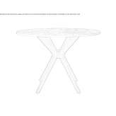 Round marble table Geusa