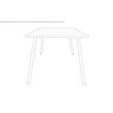 Rectangular table made of MDF Thiesi