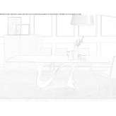 Carrara marble table with Baydur® base Zagorz